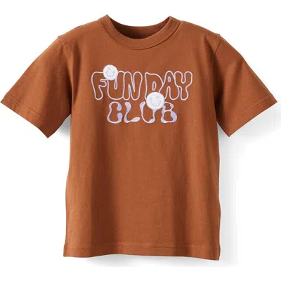 Cotton On Kids Kid's Essentials Graphic Short Sleeve Tee In Brown