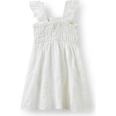 Cotton On Kids Kid's Frankie Flutter Sleeve Dress In White