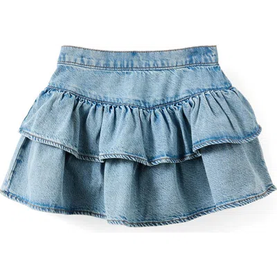 Cotton On Kids Kid's Frill Denim Skirt In Blue