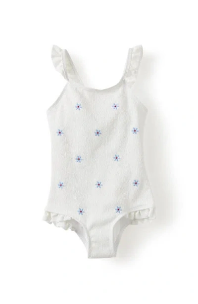 Cotton On Kids Kid's Heather One Piece In Vanilla Crinkle  Embroidered