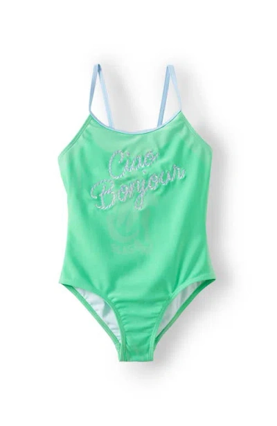 Cotton On Kids Kid's Helen Frill Back One Piece In Green