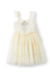Cotton On Kids Kid's Isabella Dress Up Dress In Dark Vanilla Floral Sparkle