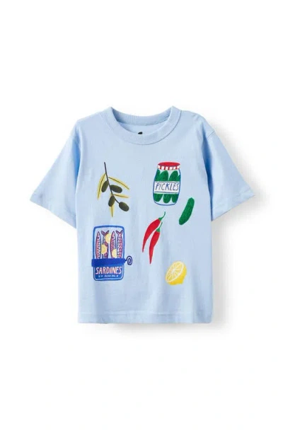 Cotton On Babies'  Kids Kid's Jonny Short Sleeve Graphic Print Tee In Blue