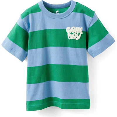Cotton On Kids Kid's Jonny Short Sleeve Graphic Print Tee In Blue