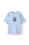 Cotton On Kids Kid's Jonny Short Sleeve Graphic Print Tee In Dawn Blue Chasing Waves