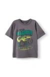 Cotton On Kids Kid's Jonny Short Sleeve Graphic Print Tee In Gray