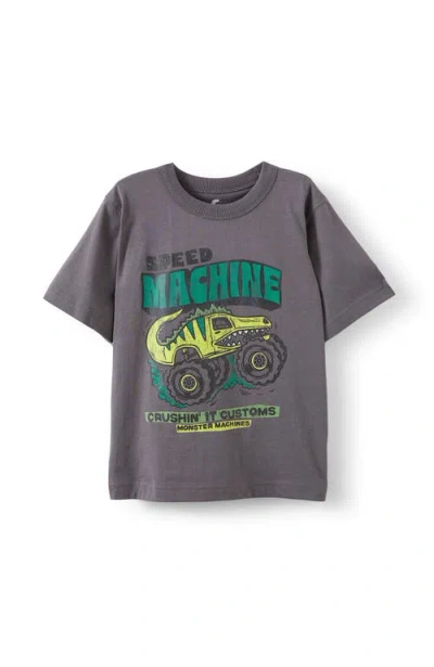 Cotton On Kids Kid's Jonny Short Sleeve Graphic Print Tee In Gray