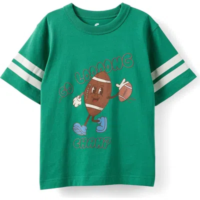 Cotton On Kids Kid's Jonny Short Sleeve Graphic Print Tee In Green
