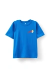 Cotton On Kids Kid's Jonny Short Sleeve Graphic Print Tee In Harbour Blue Limone