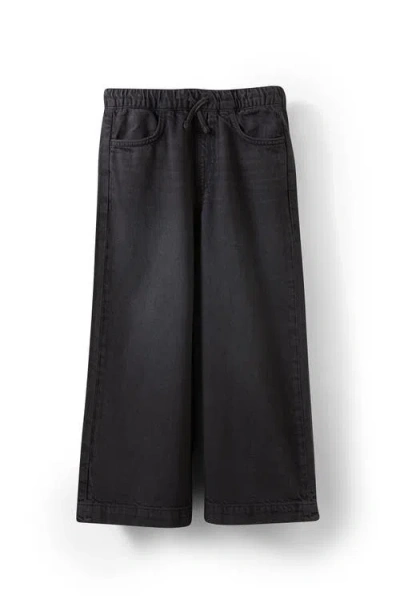 Cotton On Kids Kid's Kaity Wide Leg Jean In Balmoral Black