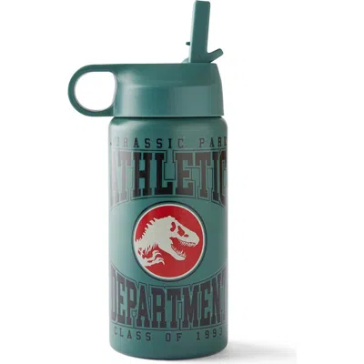 Cotton On Kids Kid's Kids Metal Drink Bottle In Jurassic Park Varsity Swag