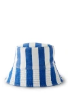 Cotton On Kids Kid's Kids Reversible Bucket Hat In Harbour Blue Vanilla Stripe
