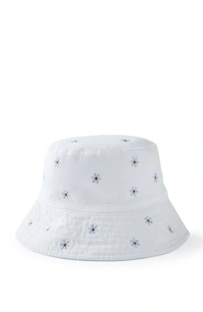 Cotton On Kids Kid's Kids Reversible Bucket Hat In Vanilla Embroidered Floral