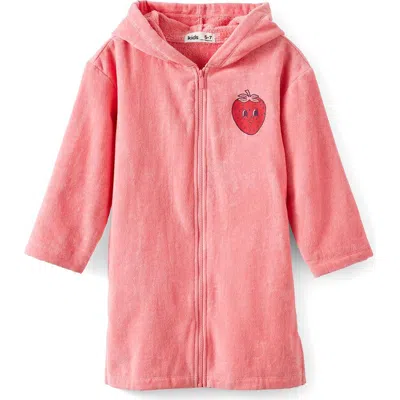 Cotton On Kids Kid's Kids Zip Thru Hooded Towel In Pink