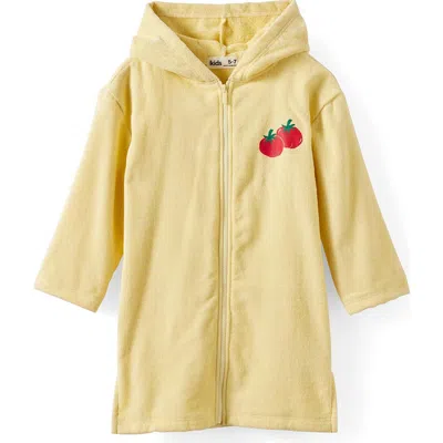 Cotton On Kids Kid's Kids Zip Thru Hooded Towel In Yellow