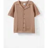 Cotton On Kids Kid's Knitted Short Sleeve Shirt In Mocha