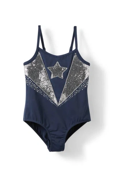 Cotton On Kids Kid's Lexie Sleeveless Leotard In Blue