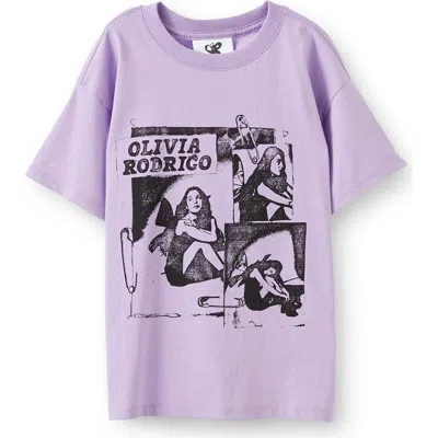 Cotton On Kids Kid's License Drop Shoulder Short Sleeve Tee In Purple