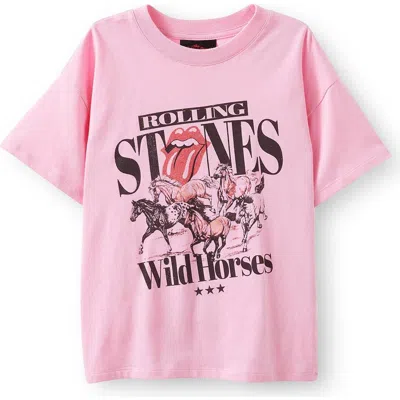 Cotton On Kids Kid's License Drop Shoulder Short Sleeve Tee In Rolling Stones Wild Horses