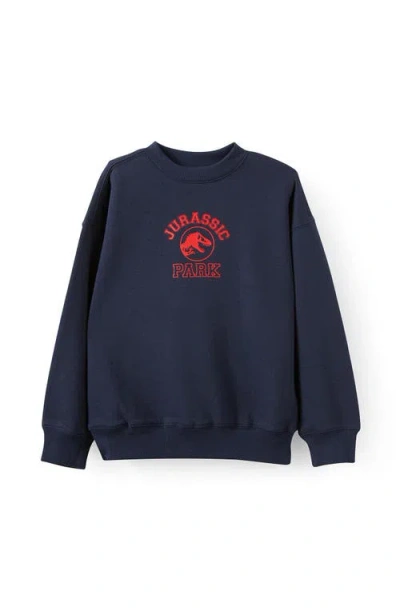 Cotton On Kids Kid's License Sammy Oversize Crew In Blue