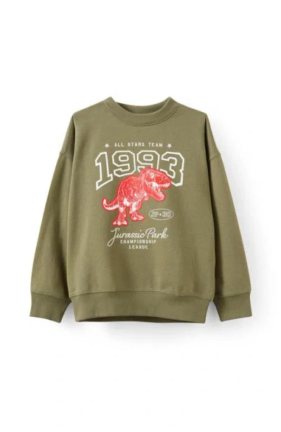 Cotton On Kids Kid's License Sammy Oversize Crew In Brown
