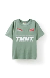 Cotton On Kids Kid's Licensed Drop Shoulder Short Sleeve Tee In Moss Green Tmnt 84