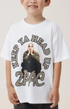 Cotton On Kids Kid's Licensed Drop Shoulder Short Sleeve Tee In Whitetupac Keep Ya Head Up