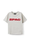 Cotton On Kids Kid's Licensed Drop Shoulder Short Sleeve Tee In Winter Grey 2pac