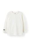 Cotton On Kids Kid's Long Sleeve Textured Splice Tee In White