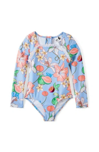 Cotton On Kids Kid's Lulu Long Sleeve One Piece In Blue