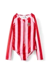 Shop Cotton On Kids Kid's Lydia Low One Piece In Fairy Pink Strawberry Stripe