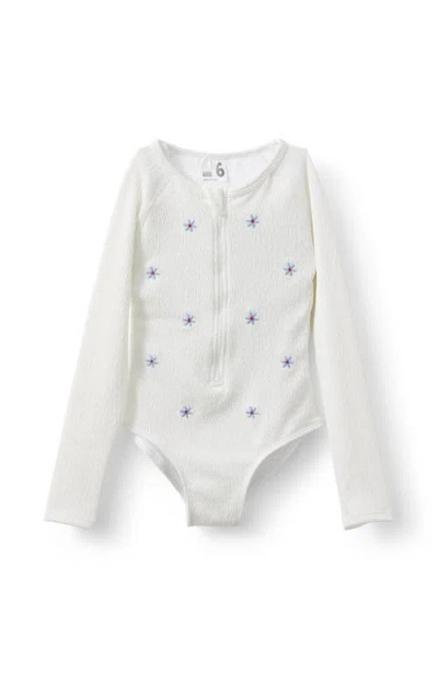 Cotton On Kids Kid's Lydia Low One Piece In Vanilla Crinkle  Embroidered