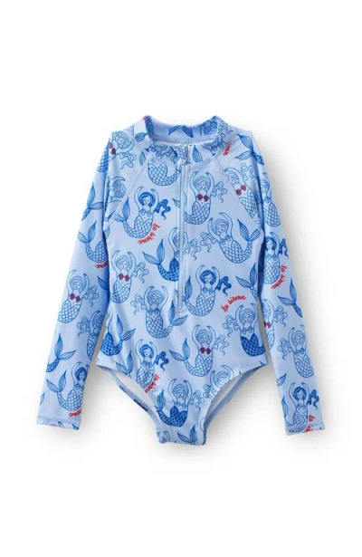Cotton On Kids Kid's Lydia One Piece In Dawn Blue Mermaid