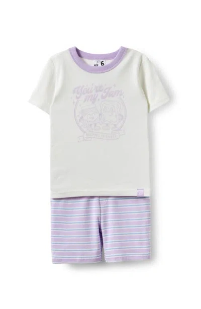 Cotton On Kids Kid's Mia Short Sleeve Pyjama Set In White