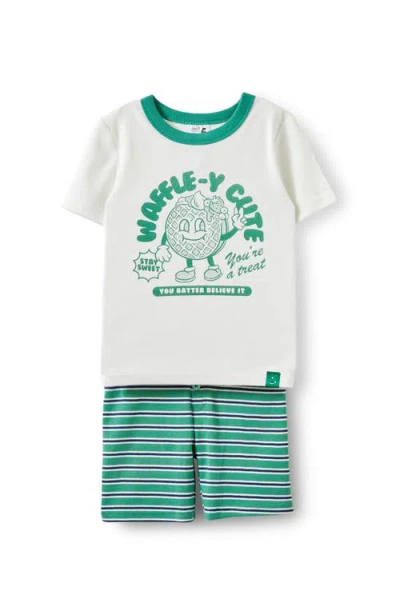 Cotton On Kids Kid's Michael Short Sleeve Pyjama Set In Green