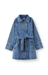 Cotton On Kids Kid's Natasha Trench Coat In Blue