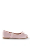Cotton On Kids Kid's Olivia Ballet Flat In Fairy Pink Satin