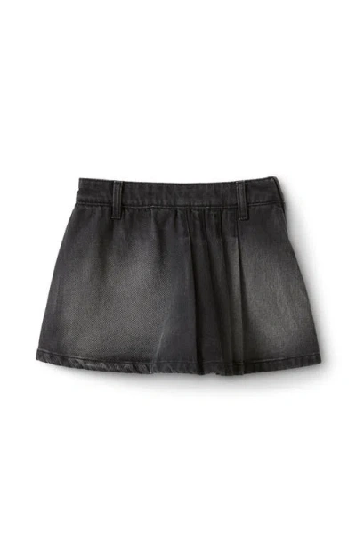 Cotton On Kids Kid's Pleat Front Denim Skort In Black