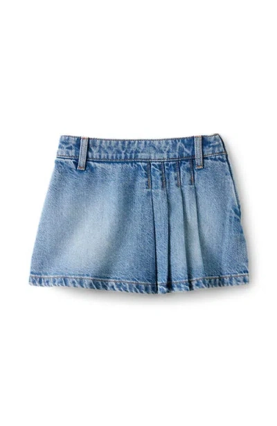 Cotton On Kids Kid's Pleat Front Denim Skort In Blue