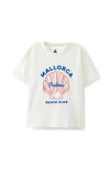 Cotton On Kids Kid's Poppy Oversize Graphic Print Tee In White