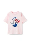 Cotton On Kids Kid's Poppy Oversize Graphic Print Tee In Pink