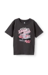 Cotton On Kids Kid's Poppy Oversize Graphic Print Tee In Black
