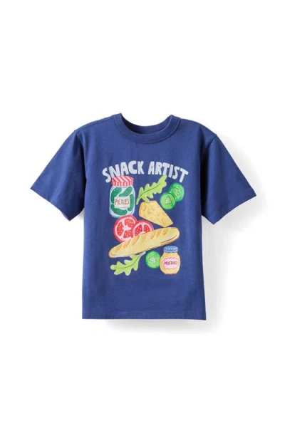 Cotton On Kids Kid's Poppy Oversize Graphic Print Tee In Blue