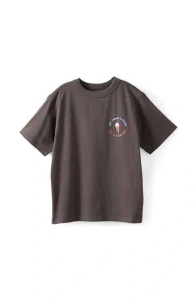Cotton On Kids Kid's Poppy Oversize Graphic Print Tee In Brown