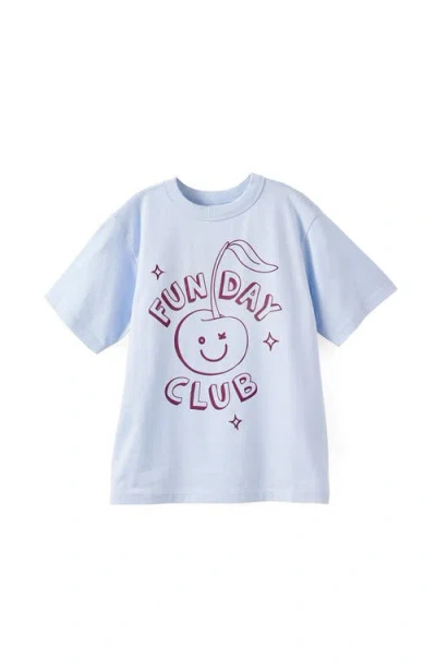 Cotton On Kids Kid's Poppy Oversize Graphic Print Tee In Burgundy