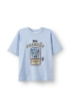 Cotton On Kids Kid's Poppy Oversize Graphic Print Tee In Blue