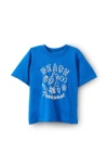Cotton On Kids Kid's Poppy Oversize Graphic Print Tee In Blue