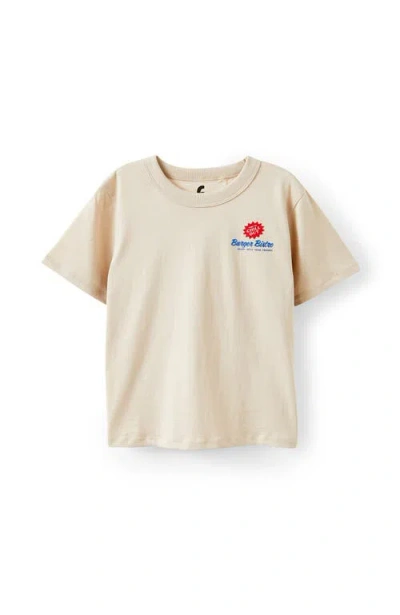 Cotton On Kids Kid's Poppy Oversize Graphic Print Tee In Neutral