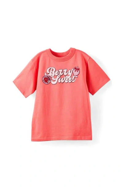 Cotton On Kids Kid's Poppy Oversize Graphic Print Tee In Orange