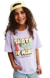 Cotton On Kids Kid's Poppy Oversize Graphic Print Tee In Purple